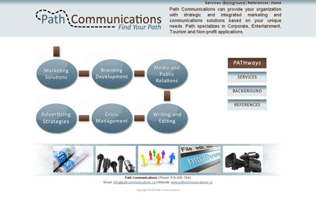 Website & Logo Design: Path Communications